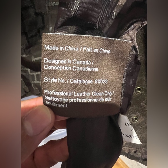 Men’s Brown Leather Jacket Danier - Picture 4 of 6